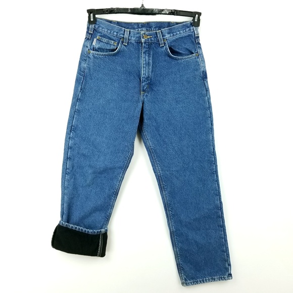carhartt b155 fleece lined jeans